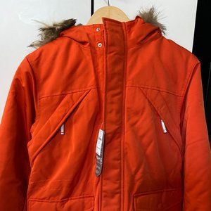 Gap Boys Heavy Weight Faux Fur Hood Parka Jacket Size XL